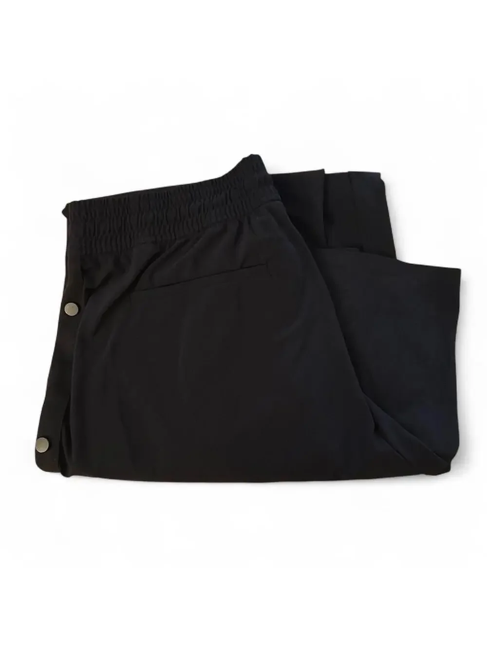 Athleta Black cargo pants with adjustable waist and drawstring size S